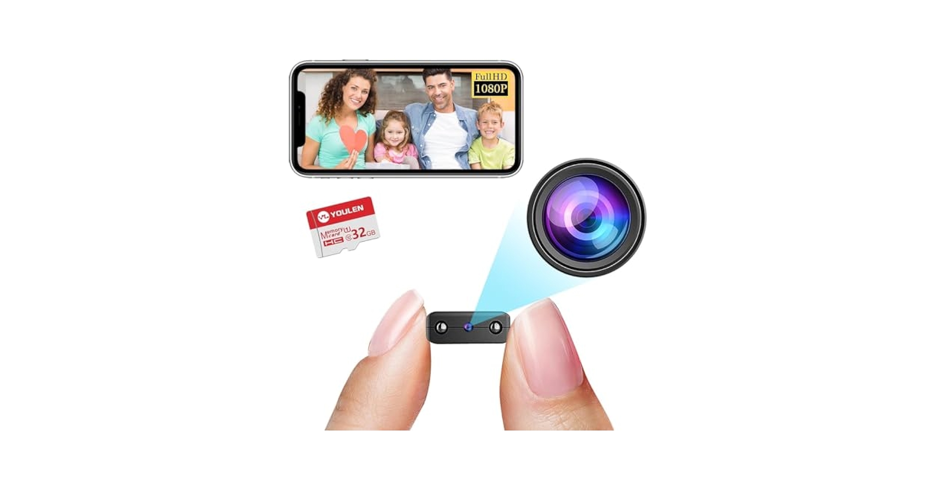 32GB ミニカメラ衣類フック HD 1080P WiFi不要 Amazon.co.jp: 超小型ミニカメラ隠しカメラ 防犯カメラ 1080P